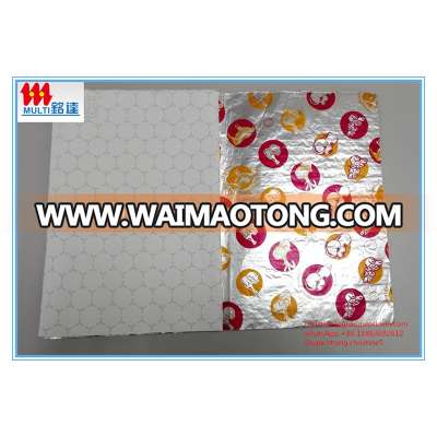 aluminum foil paper,printed laminate aluminum foil paper sheet for hamburger sandwich wrapper,food packing aluminum foil paper