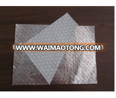 Printed food laminate aluminum foil paper sheet hamburger wrapper,paper foil for food